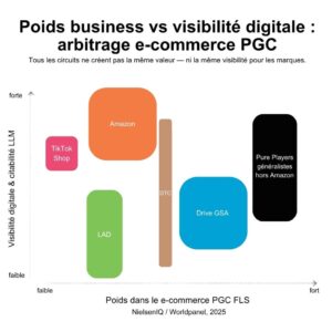 Arbitrage e-commerce PGC entre Drive, Amazon, LAD, pure players et social commerce