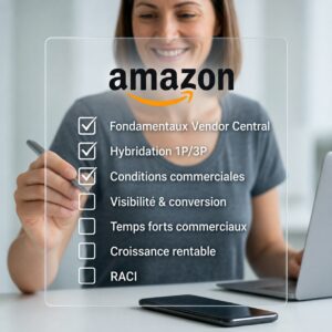 Formations Amazon Vendor Central et Seller Central ACTINCO pour piloter catalogue, rentabilité, Amazon Advertising et temps forts Q4
